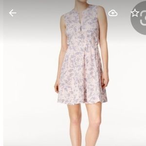 MAISON JULES DRESS  SLEEVELESS PALE PINK BLUE M